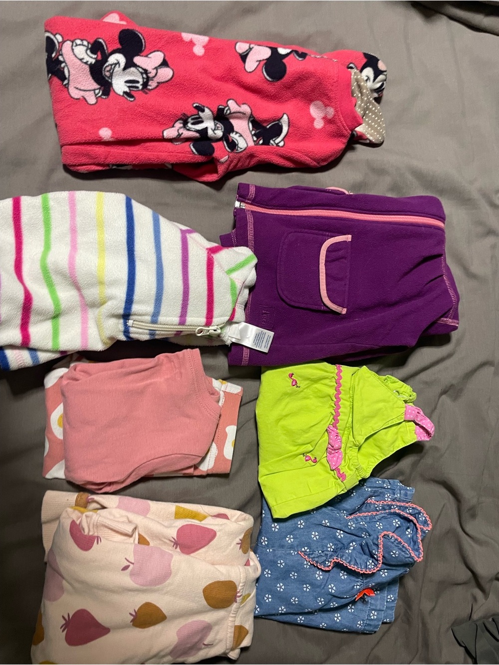 Lot of baby girl clothes size 12 to 18 months. 1 pr size 5 shoes.